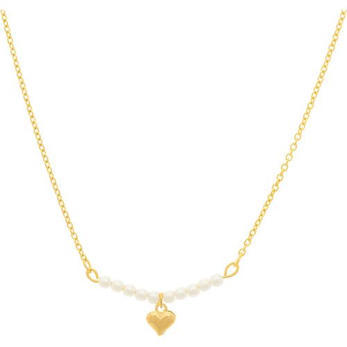 GARGANTILHA INFANTIL BANHADA A OURO 18K COM PÉROLAS