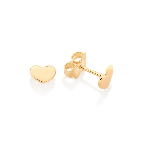 BRINCO CORAÇÃO BANHADO A OURO 18K