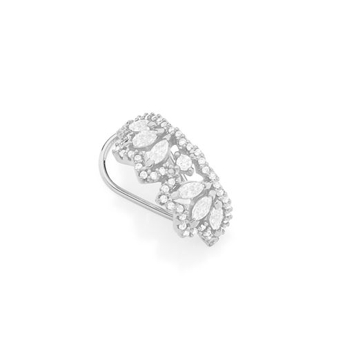 BRINCO PIERCING DE PRESSÃO BANHADO A RHODIUM