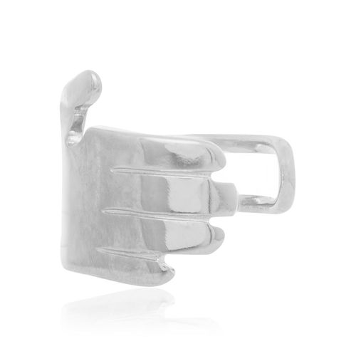 BRINCO PIERCING DE PRESSÃO BANHADO A RHODIUM