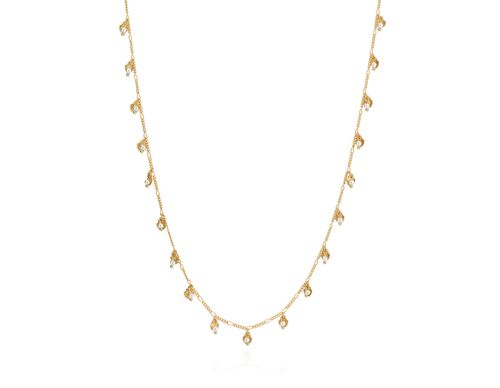 CORDÃO BANHADO A OURO 18K COM PÉROLAS