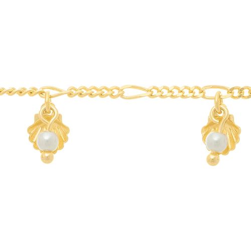CORDÃO BANHADO A OURO 18K COM PÉROLAS