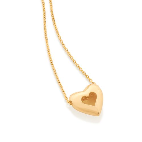 GARGANTILHA CORAÇÃO BANHADA A OURO 18K