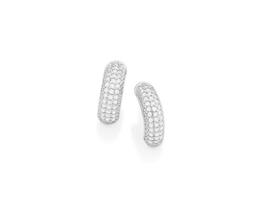 BRINCO BANHADO A RHODIUM COM ZIRCÔNIAS