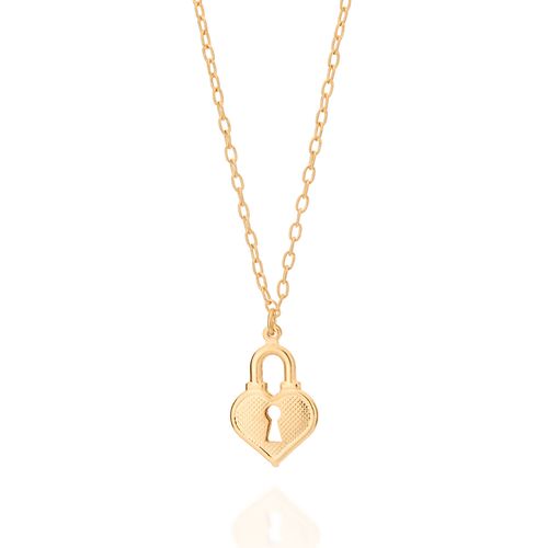 GARGANTILHA CORAÇÃO BANHADA A OURO 18K