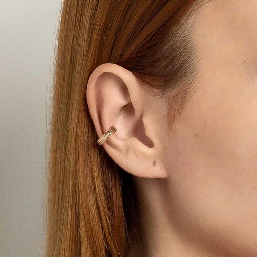 BRINCO PIERCING DE PRESSÃO BANHADO A OURO 18K