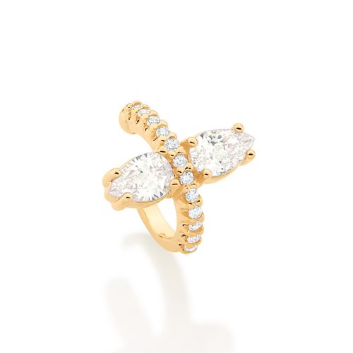 BRINCO PIERCING DE PRESSÃO BANHADO A OURO 18K