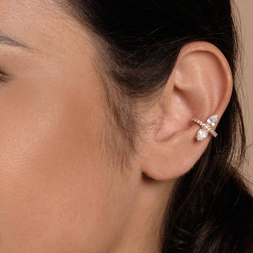 BRINCO PIERCING DE PRESSÃO BANHADO A OURO 18K
