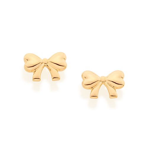 BRINCO LAÇO BANHADO A OURO 18K