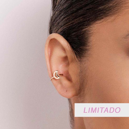 BRINCO PIERCING DE PRESSÃO LUA BANHADO A OURO 18K
