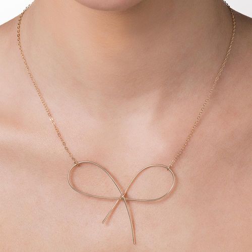 GARGANTILHA LAÇO BANHADA A OURO 18K