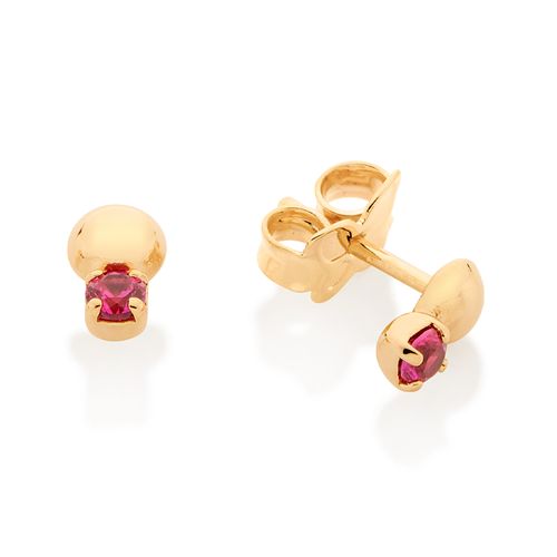 BRINCO BANHADO A OURO 18K COM ZIRCÔNIAS