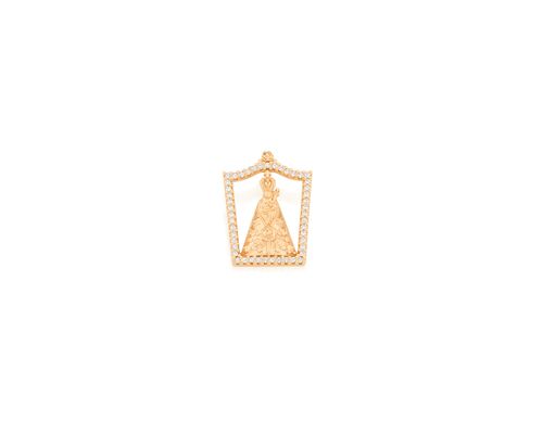 PINGENTE BANHADO A OURO 18K CÍRIO DE NAZARÉ