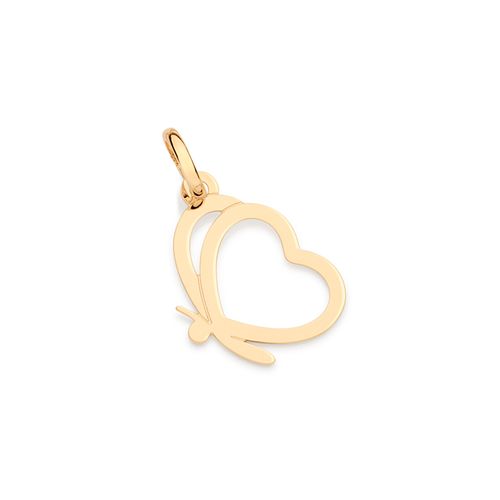 PINGENTE BORBOLETA VAZADO BANHADO A OURO 18K