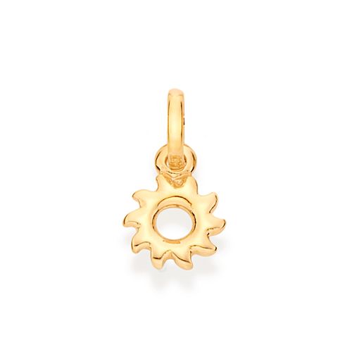 PINGENTE SOL BANHADO A OURO 18K