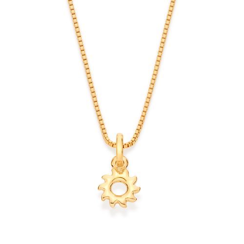 PINGENTE SOL BANHADO A OURO 18K