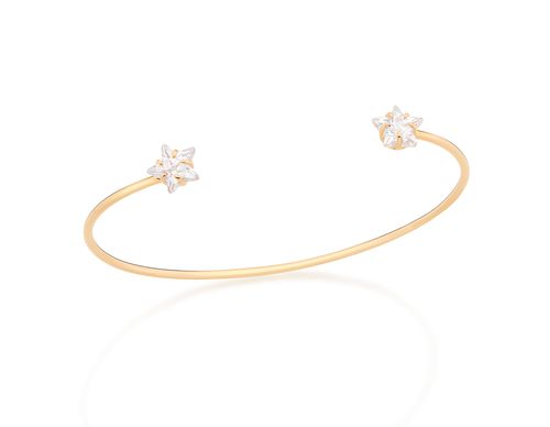 BRACELETE BANHADO A OURO 18K COM ZIRCÔNIAS