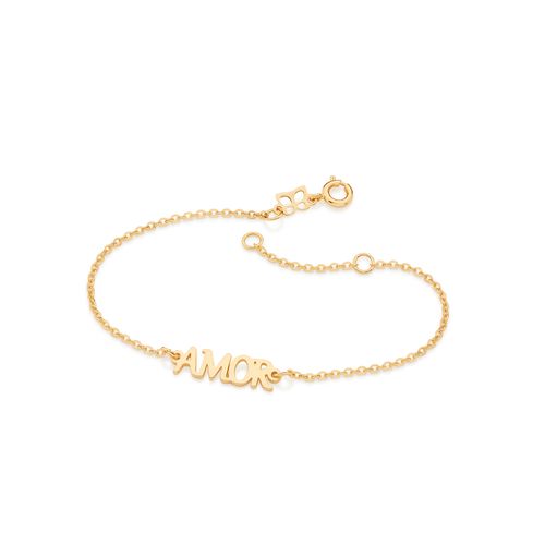 PULSEIRA BANHADA A OURO 18K AMOR