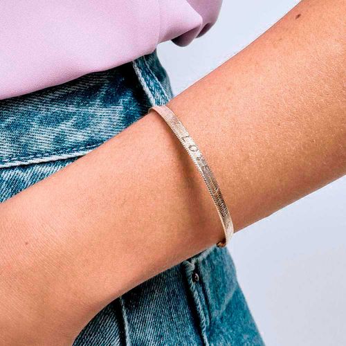 PULSEIRA I LOVE YOU BANHADA A OURO 18K