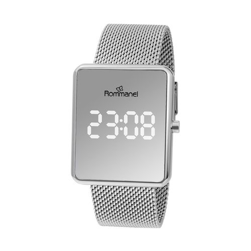 RELÓGIO DIGITAL LED PRATA