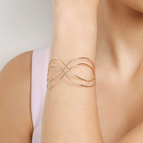 BRACELETE INFINITO BANHADO A OURO 18K