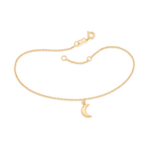 TORNOZELEIRA LUA BANHADA A OURO 18K