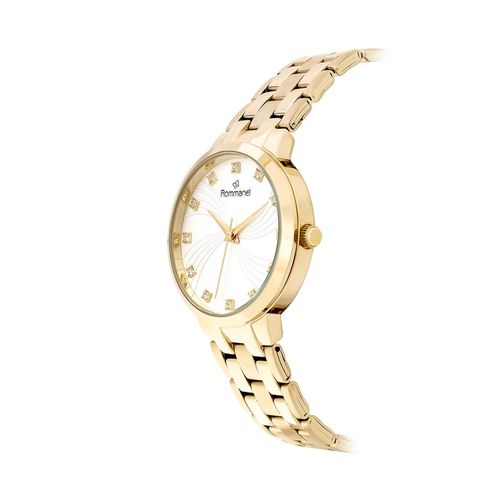 RELÓGIO ANALÓGICO SOCIAL DOURADO