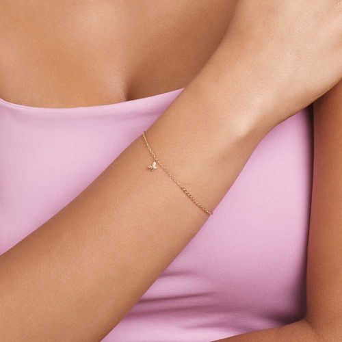 PULSEIRA BORBOLETA BANHADA A OURO 18K