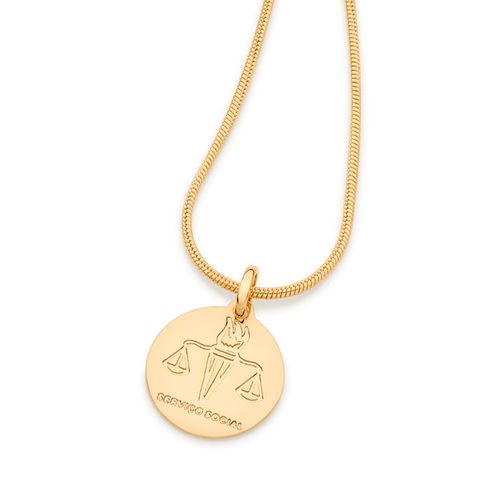 MEDALHA PROFISSÃO SERVIÇO SOCIAL BANHADA A OURO 18K