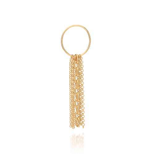 MAXI PINGENTE COM CORRENTE BANHADO A OURO 18K