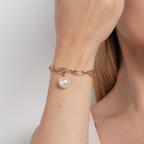 PULSEIRA BANHADA A OURO 18K COM PÉROLA