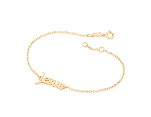 PULSEIRA BANHADA A OURO 18K JESUS