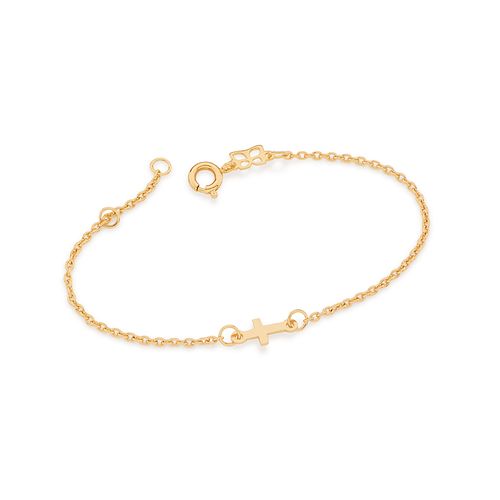 PULSEIRA BANHADA A OURO 18K COM CRUZ