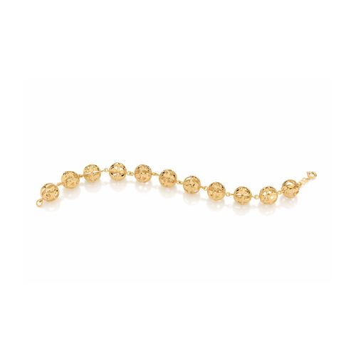 PULSEIRA BANHADA A OURO 18K COM BOLAS