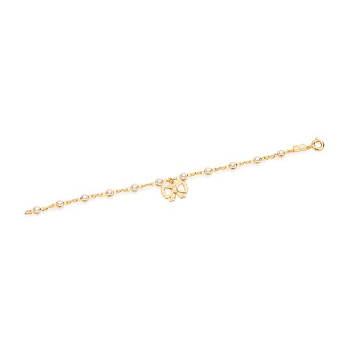 PULSEIRA BANHADA A OURO 18K COM BERLOQUE DE LAÇO