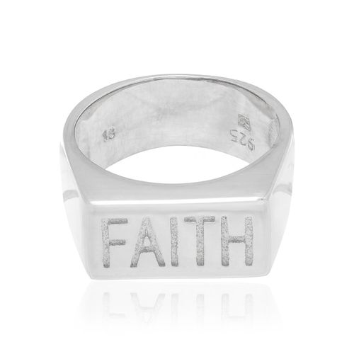 ANEL COM ESCRITA FAITH