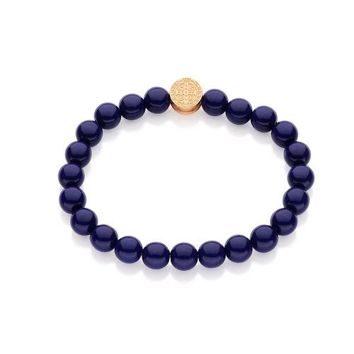 PULSEIRA SHAMBALA SÃO BENTO BANHADA A OURO 18K COM CRISTAIS