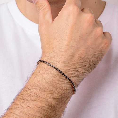 PULSEIRA RIVIERA BANHADA A OURO 18K COM CRISTAIS