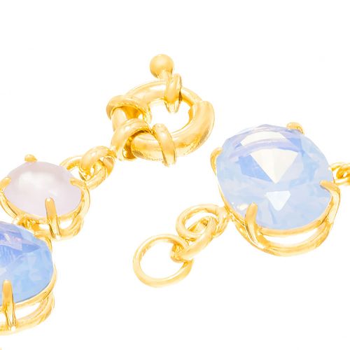 PULSEIRA PODER BANHADA A OURO 18K COM CRISTAIS