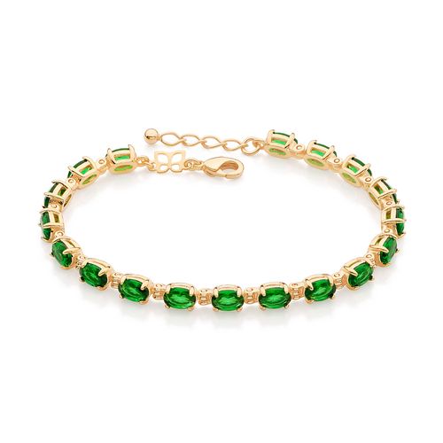 PULSEIRA BANHADA A OURO 18K COM CRISTAIS