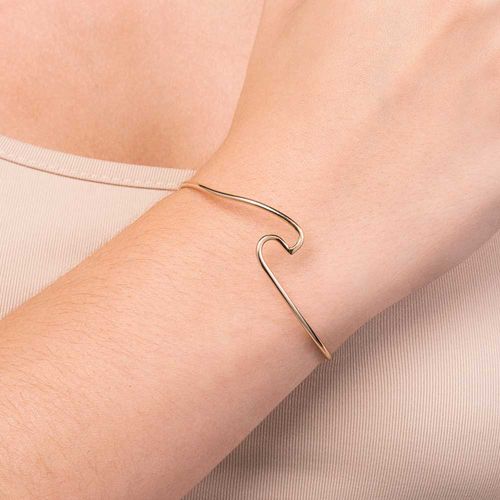 BRACELETE ONDA BANHADO A OURO 18K