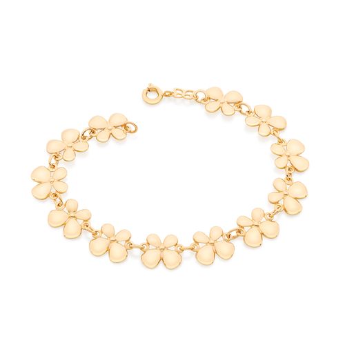 PULSEIRA BANHADA A OURO 18K COM FORMATO DE BORBOLETAS