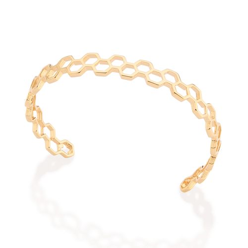 BRACELETE COLMEIA BANHADO A OURO 18K