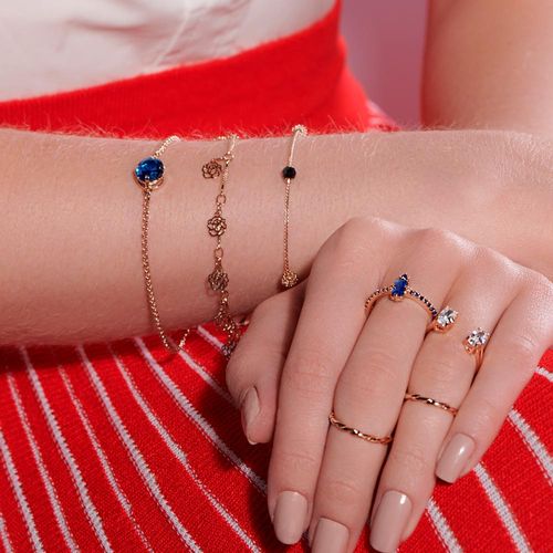 PULSEIRA BANHADA A OURO 18K COM CRISTAL