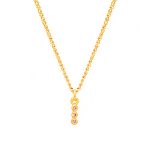 PINGENTE INFANTIL BANHADO A OURO 18K COM CÍRCULOS EMPILHADOS