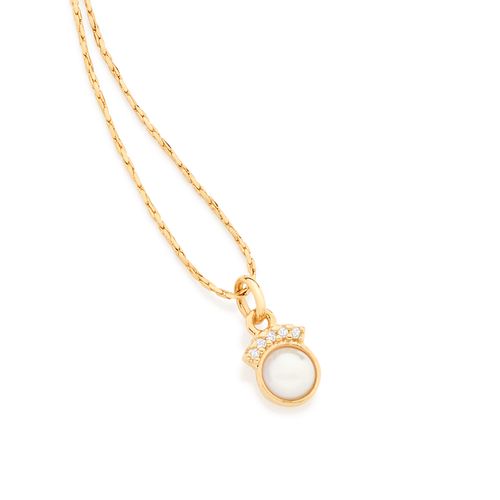 PINGENTE BANHADO A OURO 18K COM PÉROLA E ZIRCÔNIA