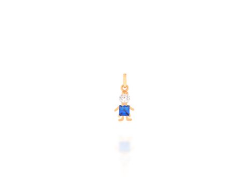PINGENTE BANHADO A OURO 18K MENINO
