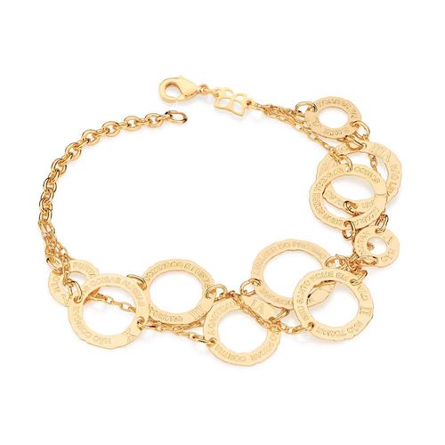 PULSEIRA BANHADA A OURO 18K DEZ MANDAMENTOS