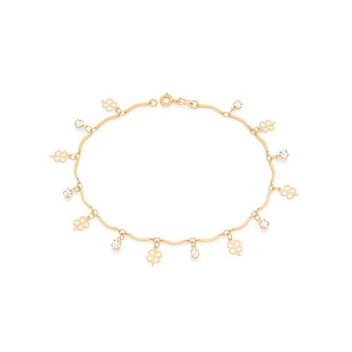 TORNOZELEIRA BANHADA A OURO 18K