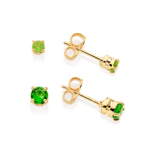 KIT BRINCO BANHADO A OURO 18K COM CRISTAIS